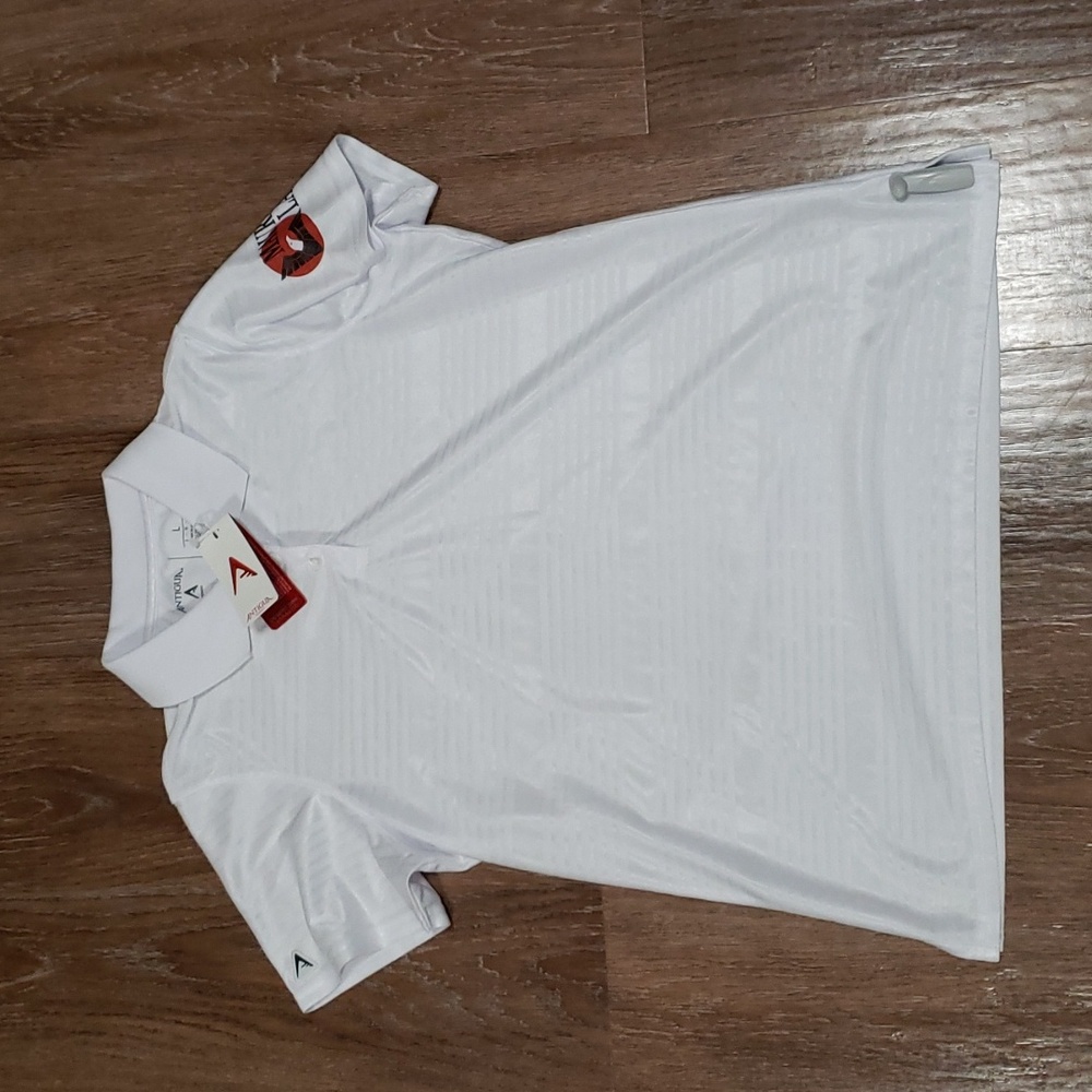 (L) NWT Antigua Activewear Athletic Top Golf Sporty Collared Athleisure